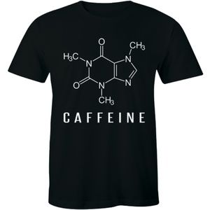Coffee Molecule Caffeine Geek Nerd Science T-shirt